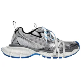 Sneakers 3XL “Γκρι, Λευκό και Μπλε Πλέγμα και Πολυουρεθάνη” 734734W3XL51214
