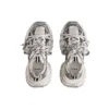 Sneakers 3XL «Λευκό και μαύρο πλέγμα και πολυουρεθάνη» 734734W3XL49710