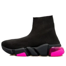 Sneakers Speed 1.0 «Διαφανής σόλα, μαύρο, φλουο ροζ» 607543W2DBW1051