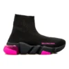 Sneakers Speed 1.0 «Διαφανής σόλα, μαύρο, φλουο ροζ» 607543W2DBW1051