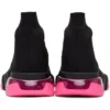 Sneakers Speed 1.0 «Διαφανής σόλα, μαύρο, φλουο ροζ» 607543W2DBW1051