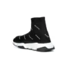 Sneakers Speed 1.0 “Λευκό λογότυπο, μονόγραμμα, μαύρο πλεκτό” 597425W2DBF1015
