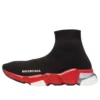 Sneakers Speed 1.0 «Μαύρο-Κόκκινο με Διαφανή Σόλα Λευκό» 607544W05GH1038
