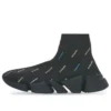 Sneakers Speed 2.0 “Ανακυκλωμένο πλεκτό μαύρο με πολύχρωμο λογότυπο σε όλη την επιφάνεια” 617239W2DF01088