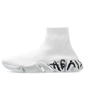 Sneakers Speed 2.0 «Λευκό πλεκτό με μαύρο γκράφιτι» 617239W2DD42091