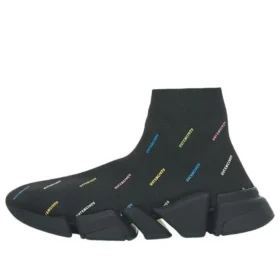 Sneakers Speed 2.0 «Recycled Knit Black with Multicolor Allover Logo» 617196W2DF01088