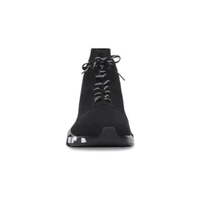 Sneakers Speed Lace Up «Μαύρο ανακυκλωμένο πλεκτό με μαύρη και λευκή σόλα με γκράφιτι» 617251W2DB71006