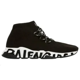 Sneakers Speed Lace Up «Μαύρο ανακυκλωμένο πλεκτό με μαύρη σόλα με γκράφιτι» 621611W05GE1015