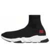 Sneakers Speed «Μαύρο πλεκτό με κόκκινο λογότυπο BB» 514218W05G01000