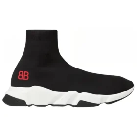 Sneakers Speed «Μαύρο πλεκτό με κόκκινο λογότυπο BB» 514218W05G01000