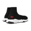 Sneakers Speed «Μαύρο πλεκτό με κόκκινο λογότυπο BB» 514218W05G01000