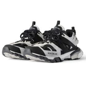 Sneakers Track 1.0 “Γκρι, μαύρο και λευκό πλέγμα και ύφασμα που μοιάζει με σουέτ” 542023W3SU59791