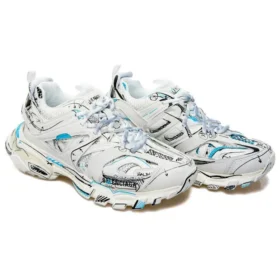Sneakers Track 1.0 «Λευκό-Μπλε Πλέγμα και Νάιλον με Γκράφιτι» 542023W3SRA9014
