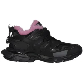 Sneakers Track “Black Fake Fur Pink” 668555W3CQ61050