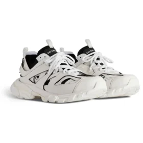 Sneakers Track Sock “Λευκό και Μαύρο Πλεκτό και Νάιλον” 736330W3SKC9010