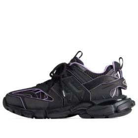 Sneakers Track Sock “Μαύρο και ανοιχτό μωβ πλεκτό και νάιλον” 736328W3SKC1058