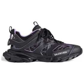 Sneakers Track Sock “Μαύρο και ανοιχτό μωβ πλεκτό και νάιλον” 736328W3SKC1058