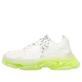 Sneakers Triple S «Clear Sole – Λευκό Φλουο Κίτρινο» 544351W2FR19073