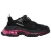 Sneakers Triple S “Clear Sole – Μαύρο Ροζ Νέον” 541624W2FR11053