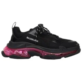 Sneakers Triple S “Clear Sole – Μαύρο Ροζ Νέον” 541624W2FR11053