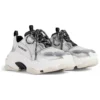 Sneakers Triple S «Μαύρο Λευκό Ασημί με διπλό αφρό και πλέγμα» 524039W2FWM8191