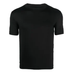 Σούπερ στενό, γυαλιστερό, εφαρμοστό T-shirt «Μαύρο» 720458TNVI21000