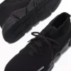 Speed Sneakers με γρήγορο δέσιμο «Μαύρο ανακυκλωμένο πλεκτό και μαύρη σόλα» 587289W2DB11013