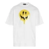 SS21 Drip Peace Μεγάλο μέγεθος με τύπωμα χαμόγελου Casual GS Λευκό 641675TKVA18639