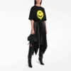 SS21 Drip Peace Μπλούζα με στάμπα, φαρδιά εφαρμογή, μαύρη 641655TKVA11012