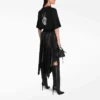 SS21 Drip Peace Μπλούζα με στάμπα, φαρδιά εφαρμογή, μαύρη 641655TKVA11012
