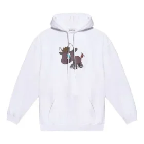 SS21 Μικρό μοτίβο με εκτύπωση καρτούν, Unisex, Λευκό 578135TJVE69000