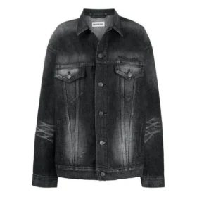 SS21 Μπουφάν με λογότυπο, casual, μονόχρωμο, μακρυμάνικο, μαύρο 620746TIW435720