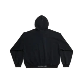 SS23 I love Balenciaga Φούτερ με κουκούλα “Μαύρο” 742603TOVH59034