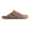 Sunday Mules «Ανοιχτό καφέ σουέτ από δέρμα μοσχαριού» 761284WCGA12010