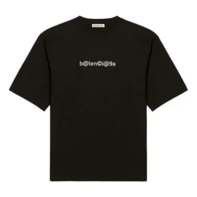 Symbolic Slim Fit με κοντά μανίκια Μαύρο 612964TIV501070