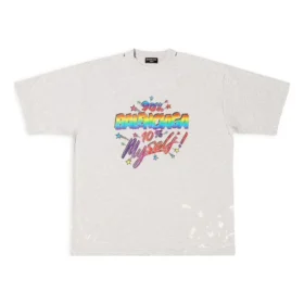 T-shirt 90/10 Large Fit «Ανοιχτό γκρι» 641675TMVH32569