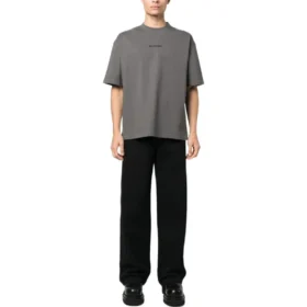 T-shirt από βαμβάκι με κεντημένο λογότυπο «Grey» 612966TNVG91300