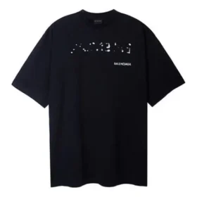 T-shirt Balenciaga με χειροποίητο σχέδιο, Large Fit «Μαύρο» 641675TOVO51070