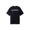 T-shirt Balenciaga με χειροποίητο σχέδιο, Large Fit «Μαύρο» 641675TOVO51070