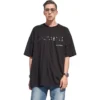 T-shirt Balenciaga με χειροποίητο σχέδιο, Large Fit «Μαύρο» 641675TOVO51070