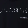 T-shirt Balenciaga με χειροποίητο σχέδιο, Large Fit «Μαύρο» 641675TOVO51070