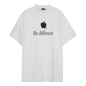 T-shirt Be Different «Λευκό Μαύρο» 712398TNVB39784
