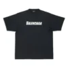T-shirt Caps, φαρδιά εφαρμογή, «Μαύρο» 651795TNVL11070