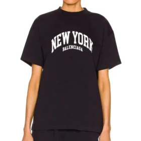 T-shirt Cities New York με μεσαία εφαρμογή «Dark Blue» 612965TLVM23967