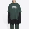 T-shirt Cities Paris με μεσαία εφαρμογή «Πράσινο» 612966TLVL73011