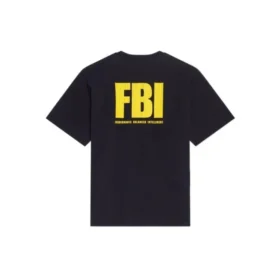 T-shirt FBI με θέμα το Έτος της Τίγρης, αναστρέψιμο, «Navy» 681467TLVM54084