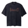 T-shirt Heavy Metal, φαρδιά εφαρμογή «Black Faded» 744439TOVE11055