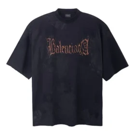 T-shirt Heavy Metal, φαρδιά εφαρμογή «Black Faded» 744439TOVE11055