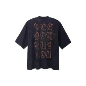 T-shirt Heavy Metal, φαρδιά εφαρμογή «Black Faded» 744439TOVE11055