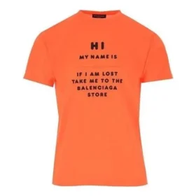 T-shirt «Hi My Name Is» «Πορτοκαλί» 661705TKVK47513